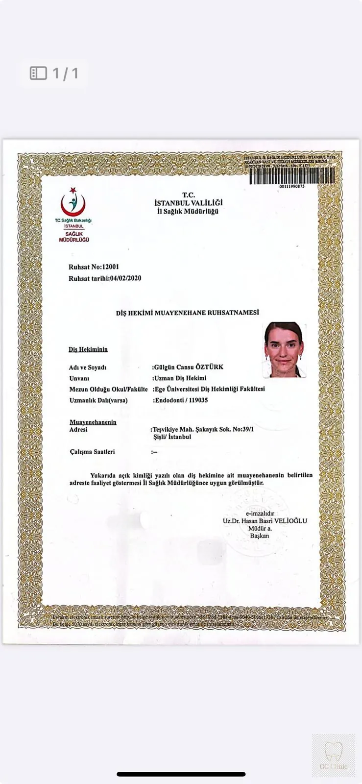 ge 01 muayenehane ruhsat