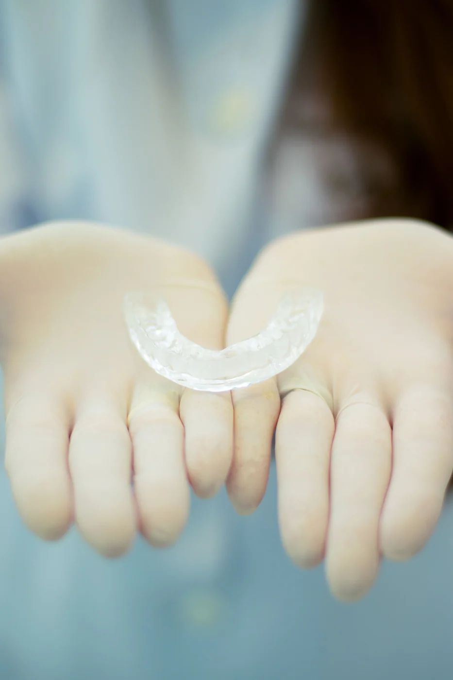 Clear aligner tray at GC Clinic Istanbul